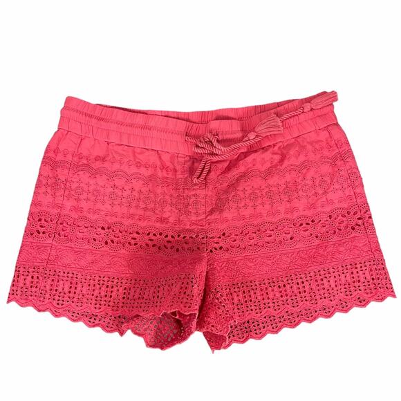 LOFT Eyelet Lace Drawstring Shorts Size Small - Picture 2 of 8